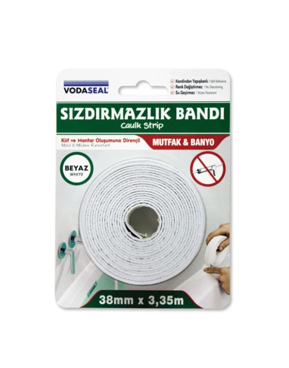 VODASEAL NANO SIZDIRMAZLIK BANDI - 38 MM X .20 MT - BEYAZ